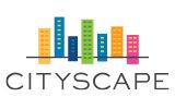Cityscape logo with multicolored buildings above the word Cityscape.