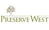 Preserve West logo: Text under picture of tree.