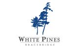 White pines logo with trees over the White Pines text and Bracebridge text underneath.