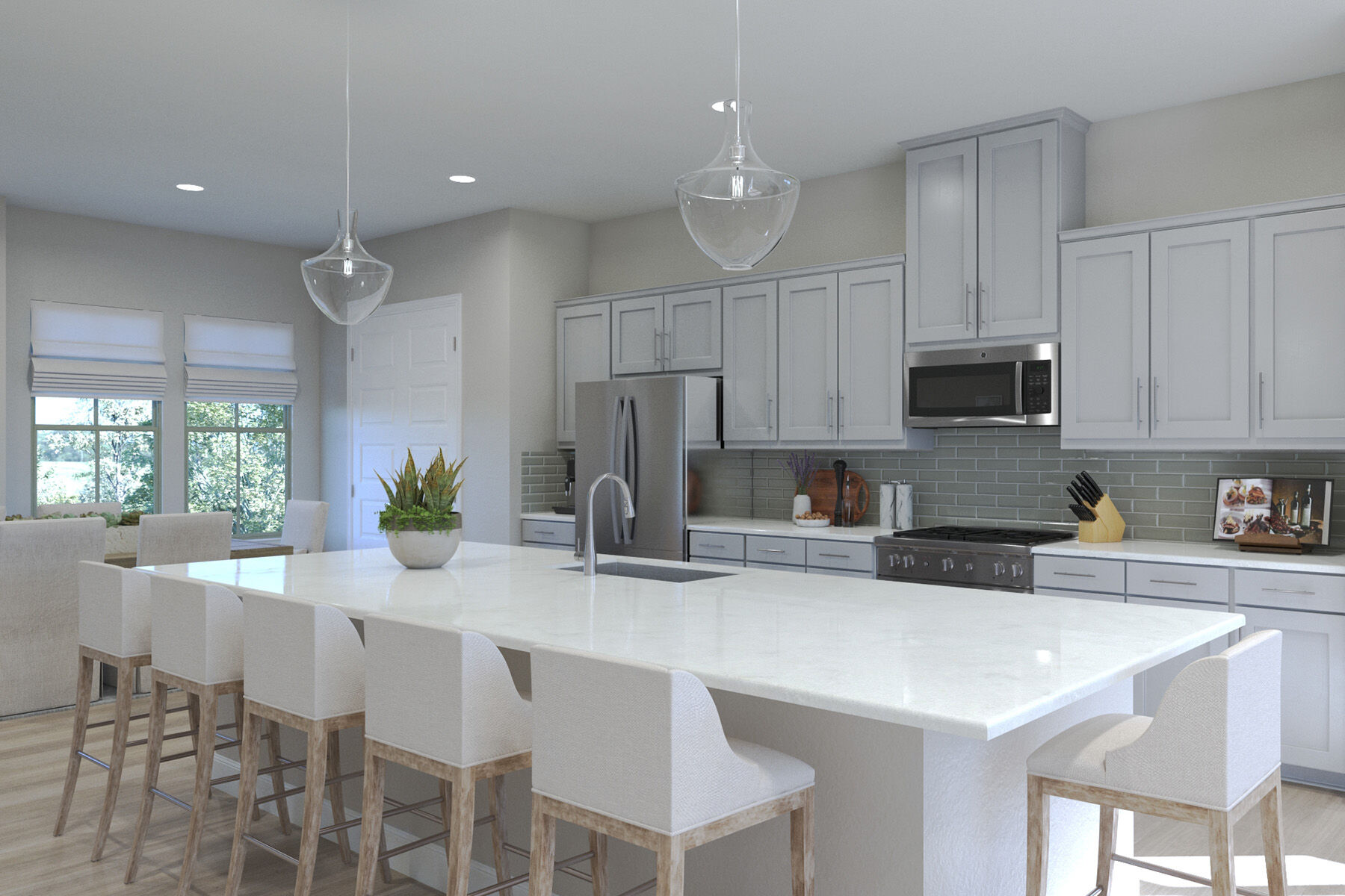 Photo representation of the Marley plan. Colors, finishes and options will vary.