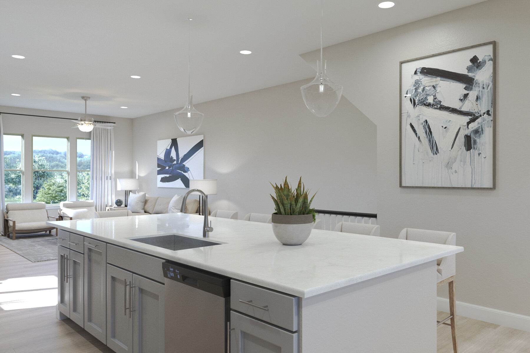 Photo representation of the Marley plan. Colors, finishes and options will vary.