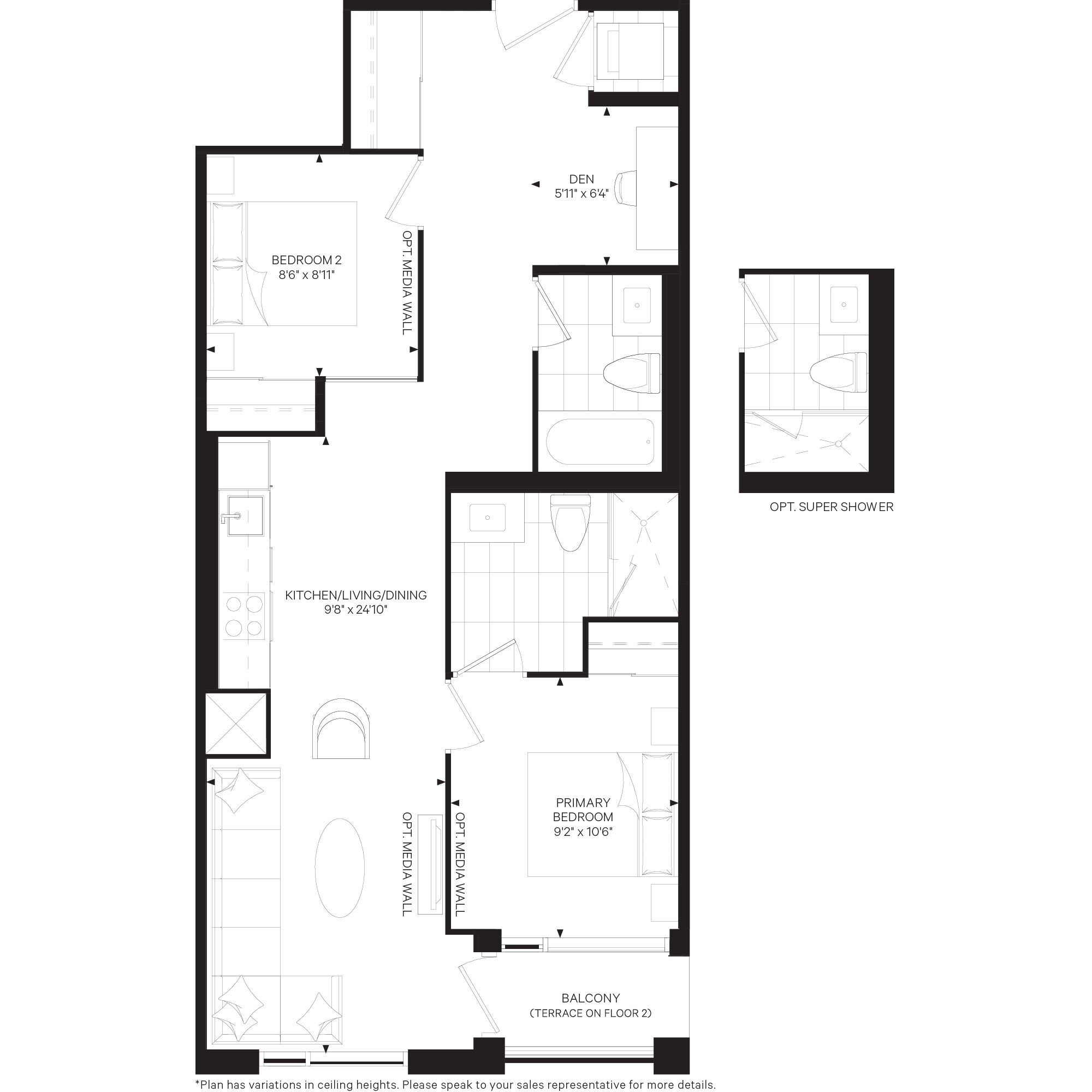 Floor Plan 2D Floor Plan with painting