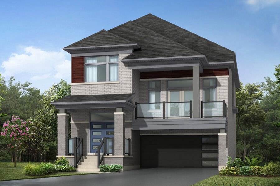  Elevation Front with window and garage