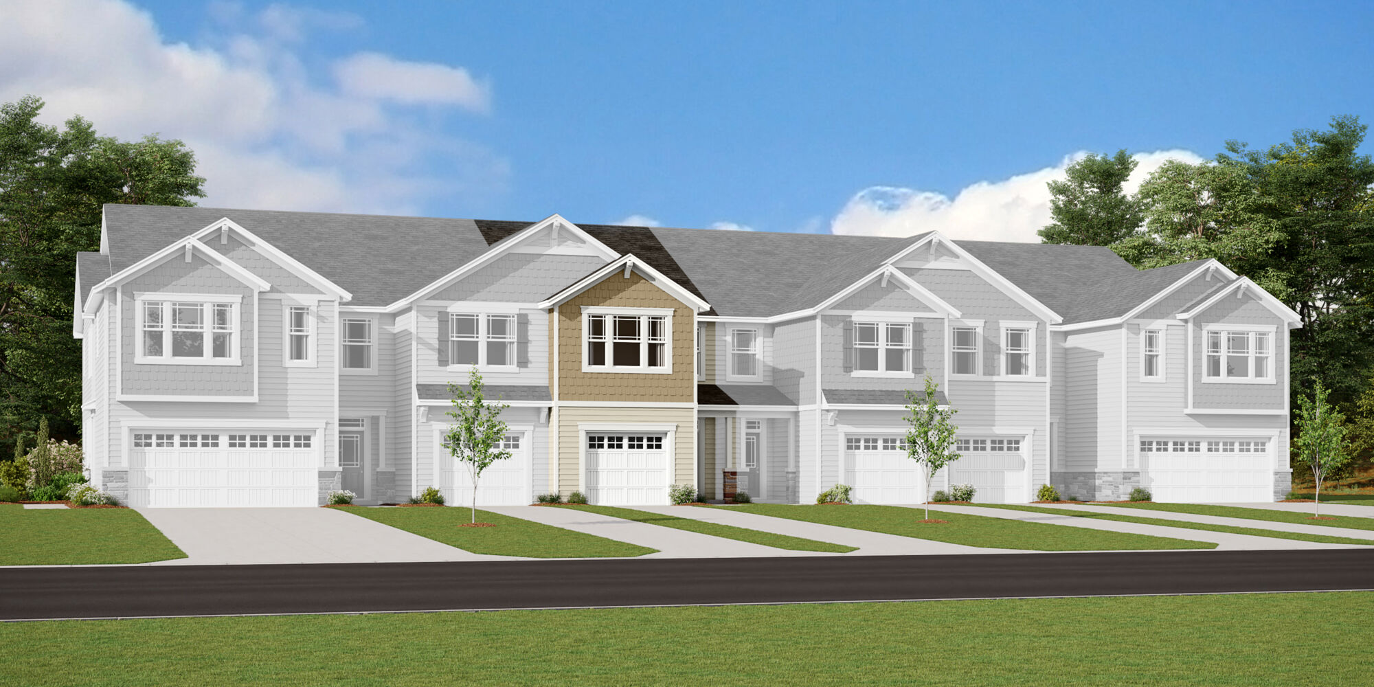 Amira Craftsman II Elevation rendering