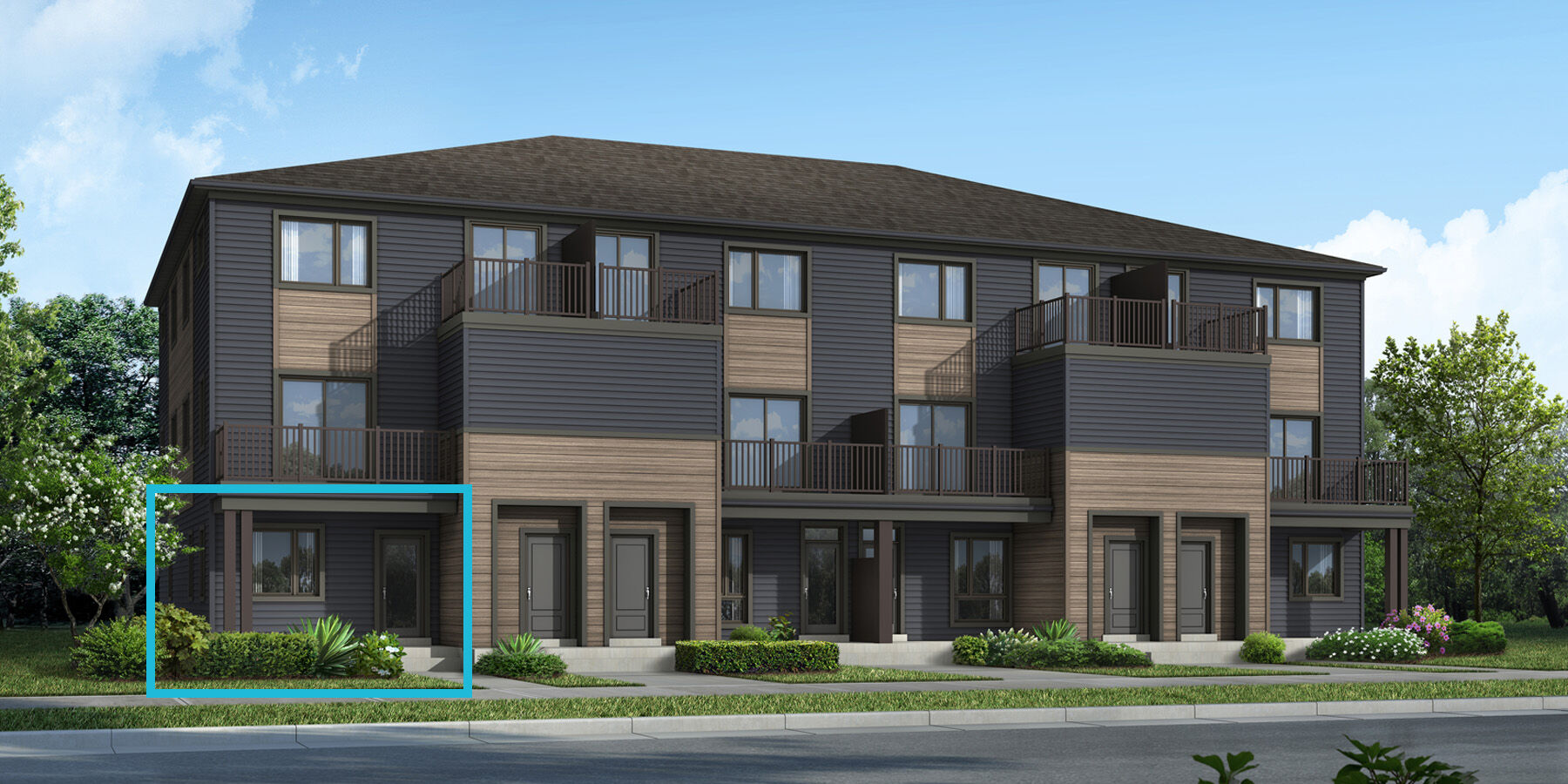 Locale BST4 Boxwood End Transitional Elevation Rendering