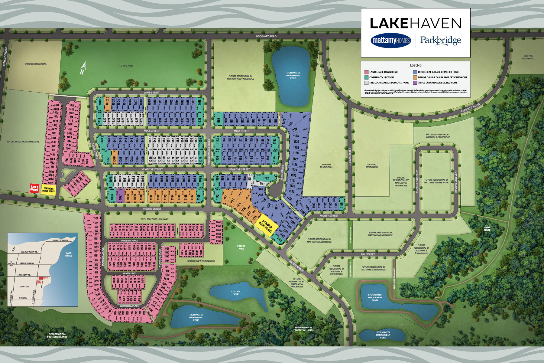 Lakehaven Site Map