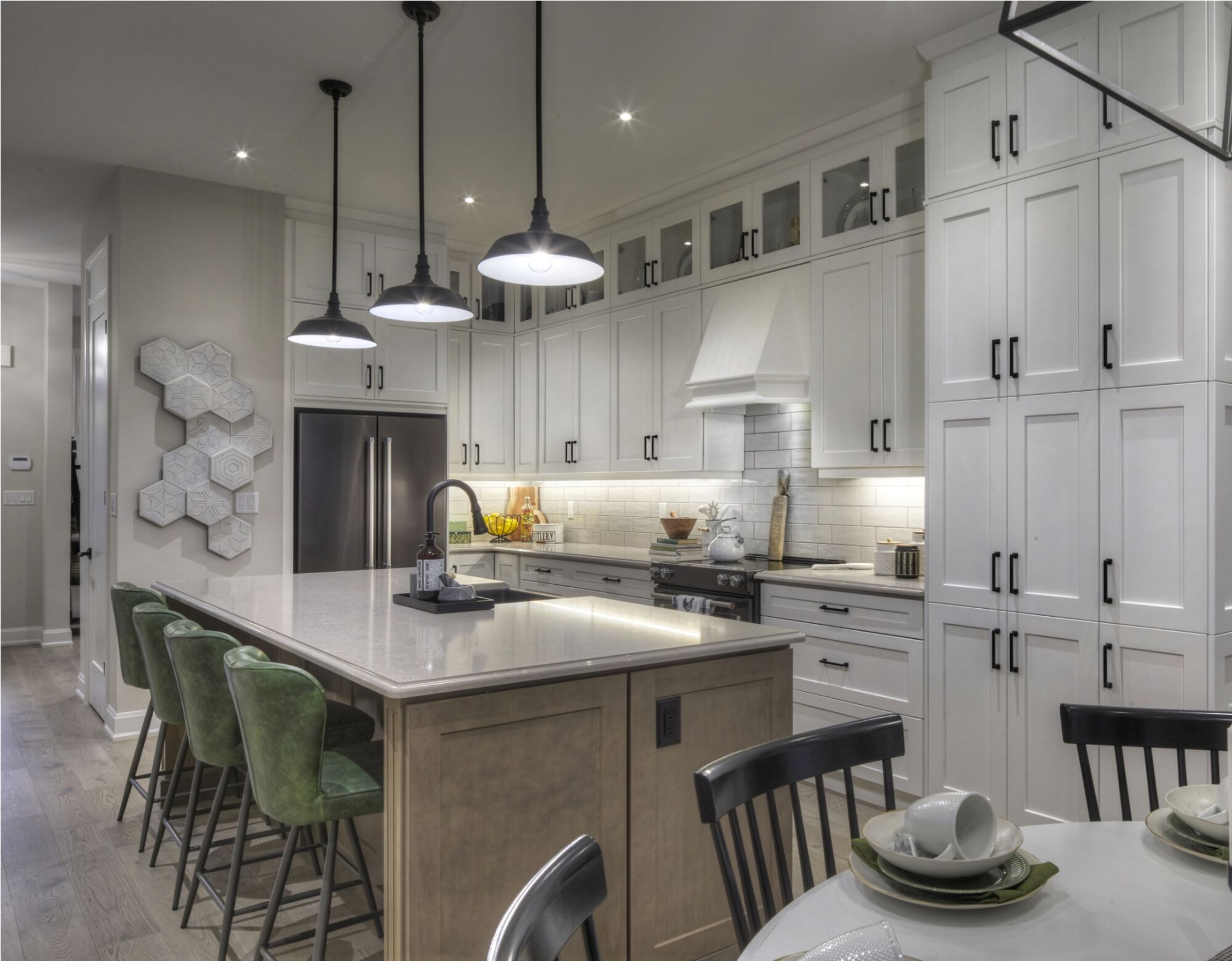 a large star with a clock on top of it