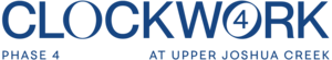 ClockWork 4 Logo Blue Translucent PNG