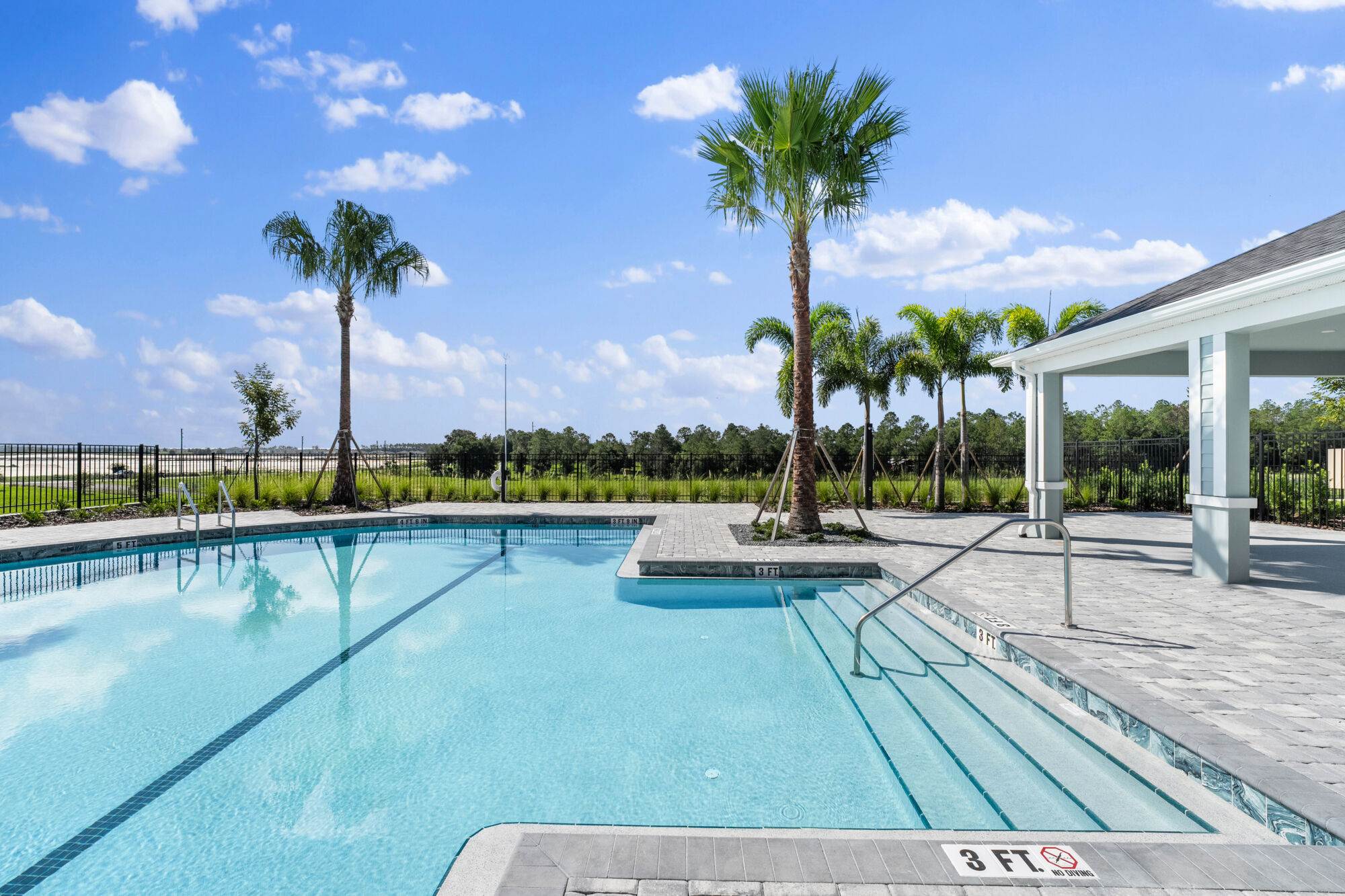 pool and cabana