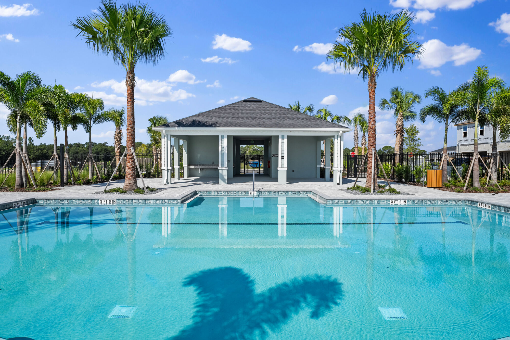 pool and cabana