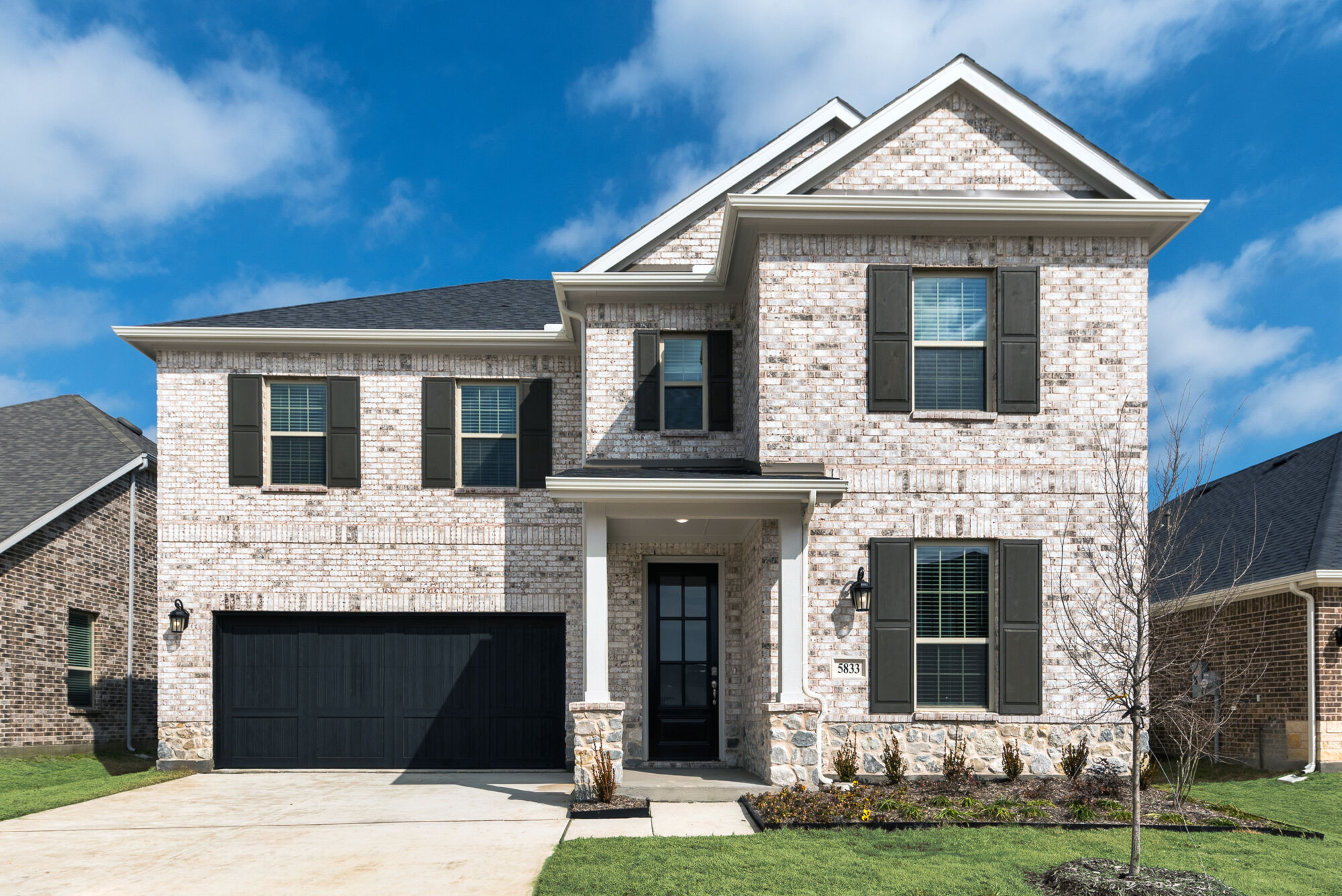 Elevation Front with window and garage