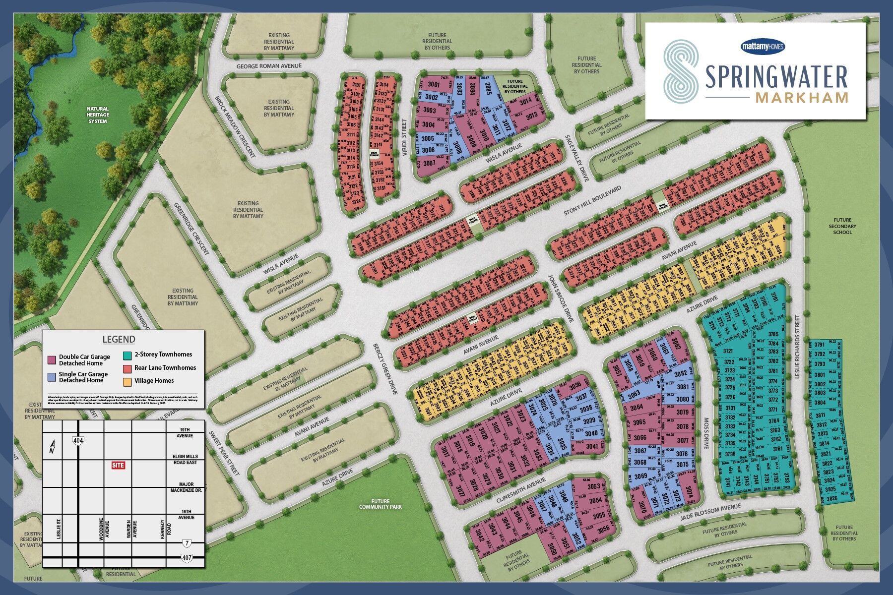 GTL - Springwater Ph 3 - Site Map - February 2025