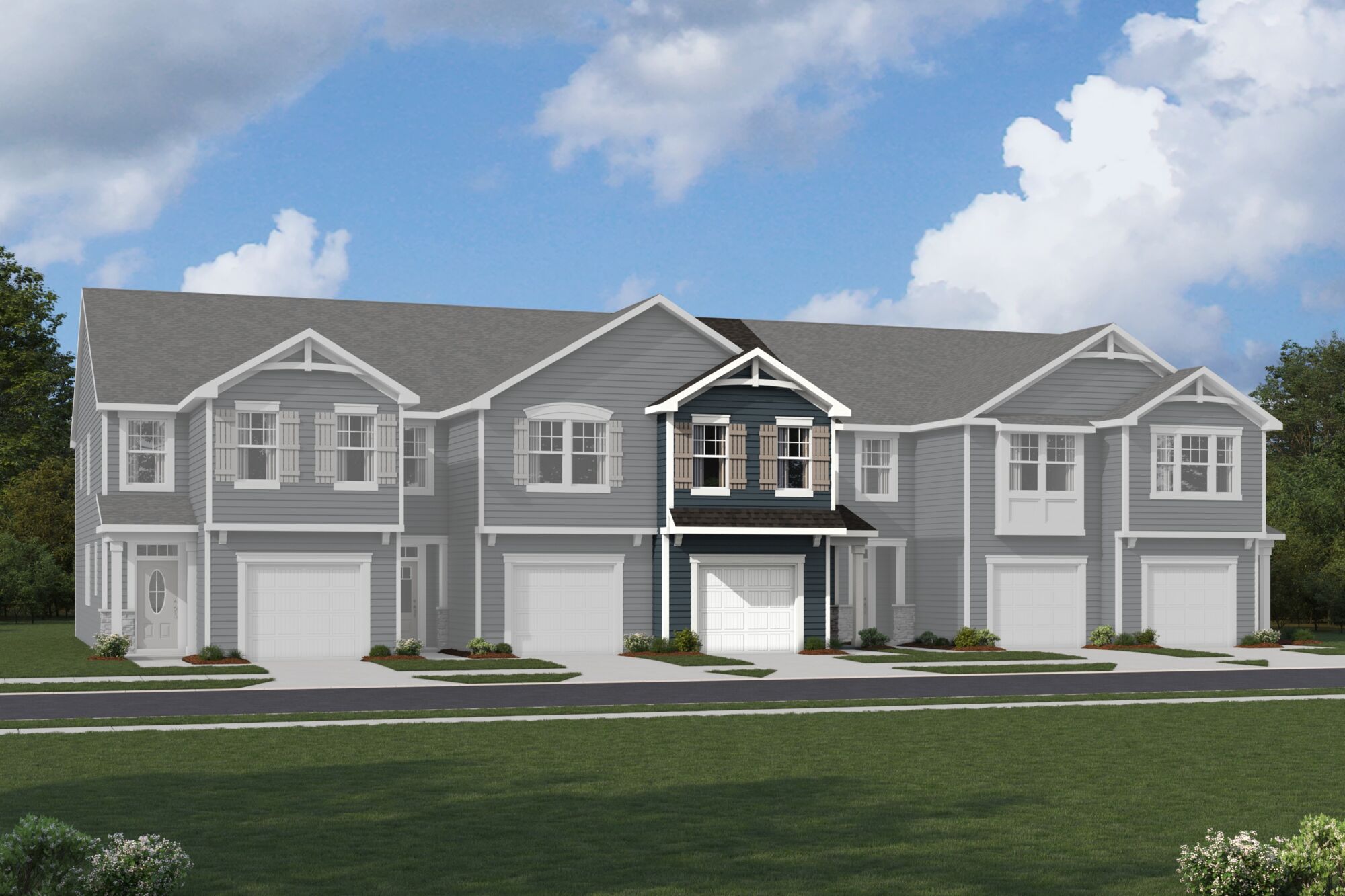 Amira French country elevation rendering