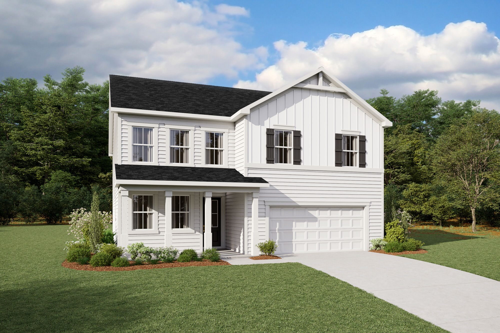 The Voyageur plan 662 Barbour Farm Lane in Four Oaks, NC to