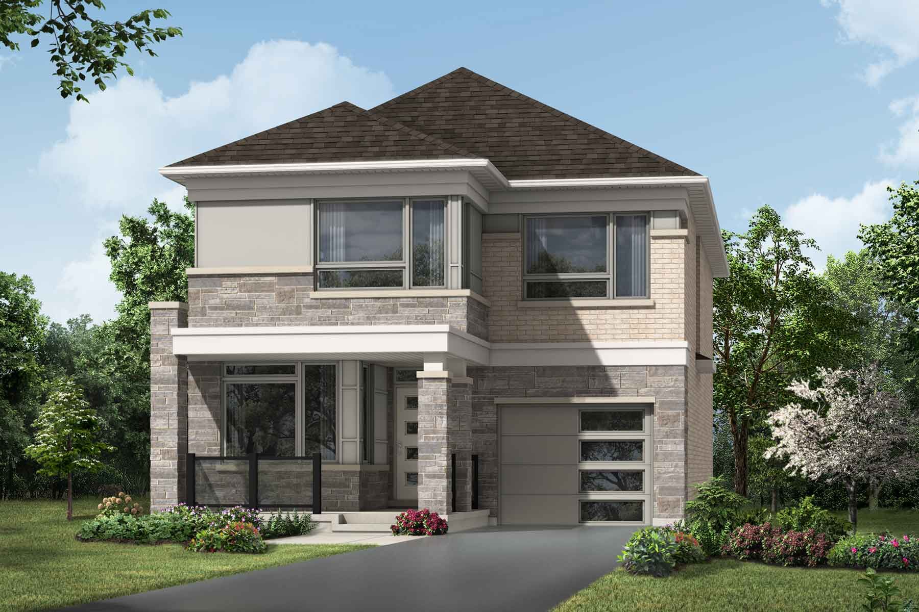 The Willowdale plan in Milton, ON, to Hawthorne East Village Mattamy Homes